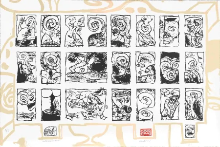 Serigrafía Alechinsky - Ubu Roi