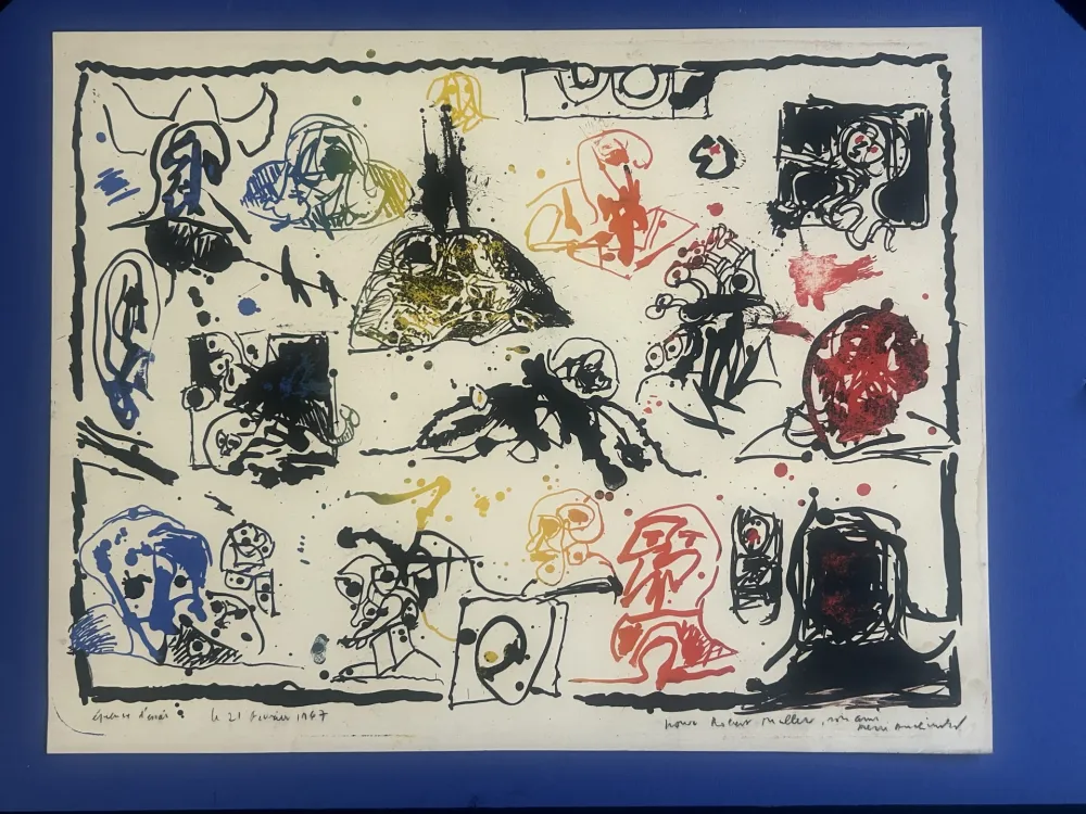 Litografía Alechinsky - Une pierre , deux passages 1967