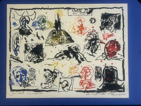 Litografía Alechinsky - Une pierre , deux passages 1967