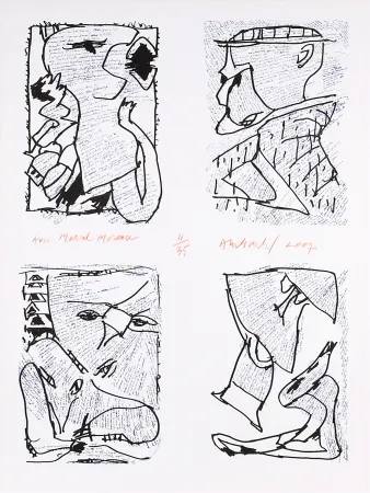 Litografía Alechinsky - Untitled 