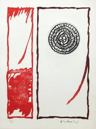 Aguafuerte Alechinsky - '' Vaccillations II ''