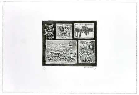 Aguafuerte Alechinsky - Végétal