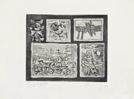 Aguafuerte Alechinsky - Végétal