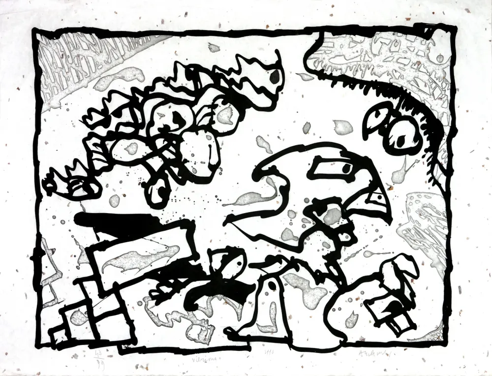 Aguafuerte Alechinsky - Vibrions