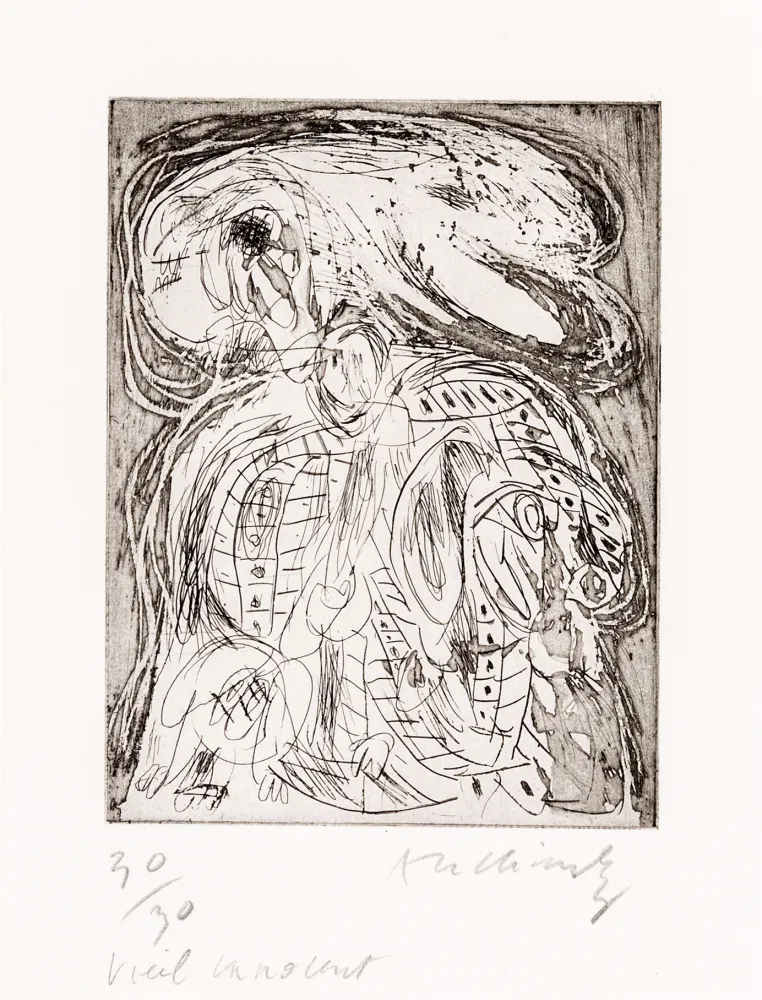 Aguafuerte Alechinsky - Vieil innocent