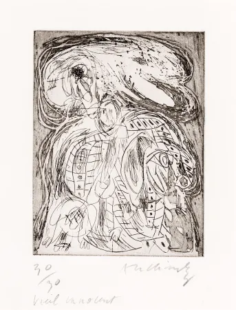 Aguafuerte Alechinsky - Vieil innocent