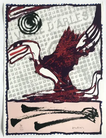 Litografía Alechinsky - Ville d'Arles