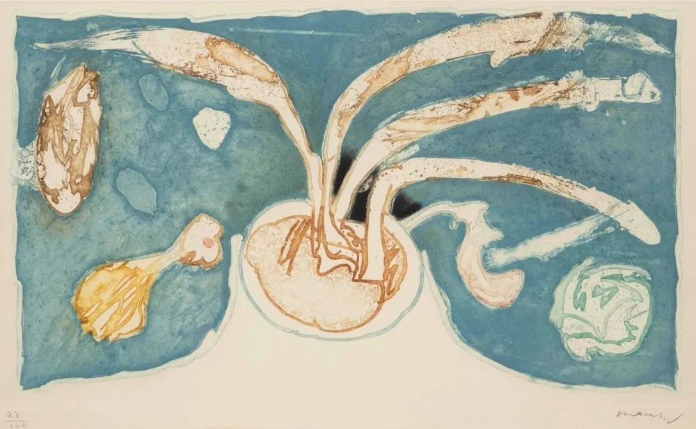 Aguafuerte Y Aguatinta Alechinsky - Volcan de nuit