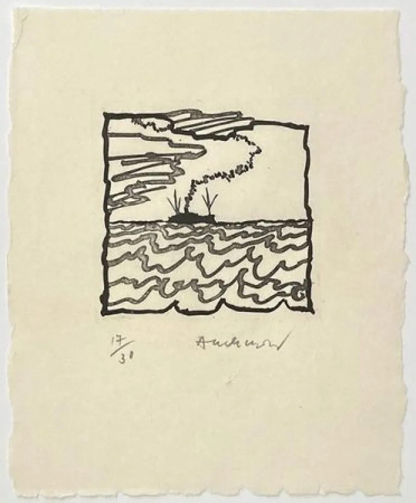 Grabado Alechinsky - Volturno