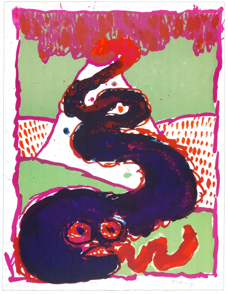 Litografía Alechinsky - Vulcanalogies I