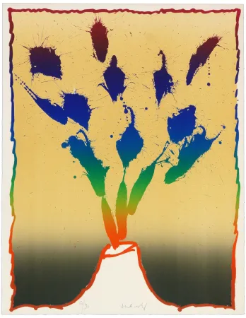 Litografía Alechinsky - Vulcanalogies VII