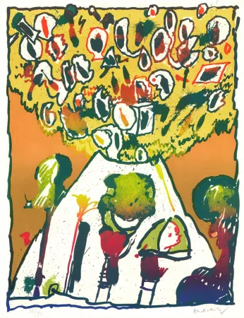 Litografía Alechinsky - Vulcanologies