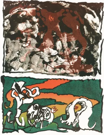 Litografía Alechinsky - Vulcanologies