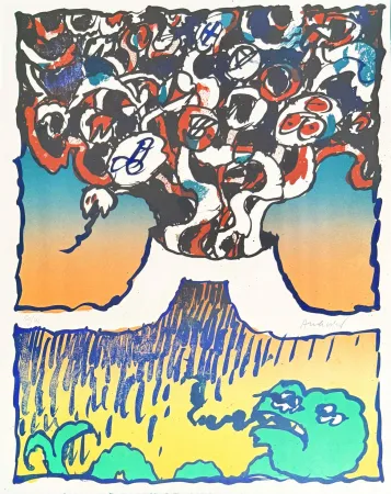 Litografía Alechinsky - Vulcanologies III