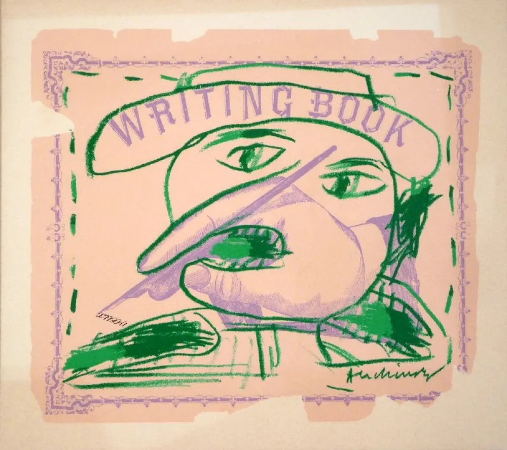 Litografía Alechinsky - Writing Book