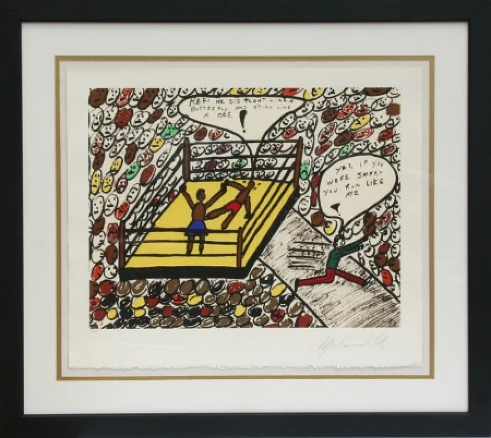 Serigrafía Ali - Sting Like a Bee