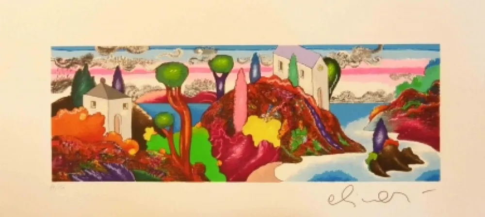 Serigrafía Alinari - Alla stessa ora ma in un cosmo analogo 