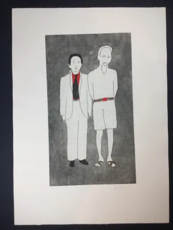 Aguafuerte Y Aguatinta Angeli - Untitled 