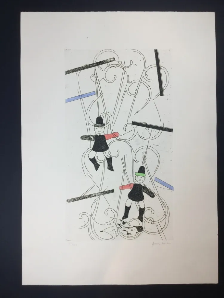 Aguafuerte Y Aguatinta Angeli - Untitled 