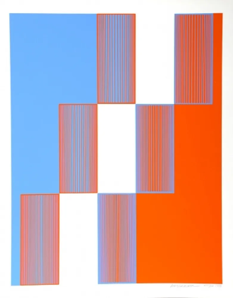 Serigrafía Anuszkiewicz - Celebrate New York