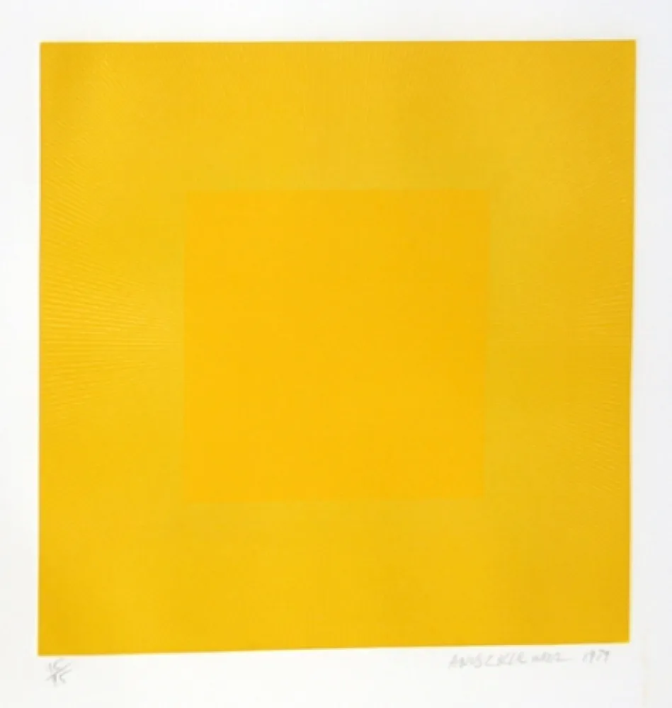 Aguafuerte Y Aguatinta Anuszkiewicz - Summer Suite (Yellow with Yellow)