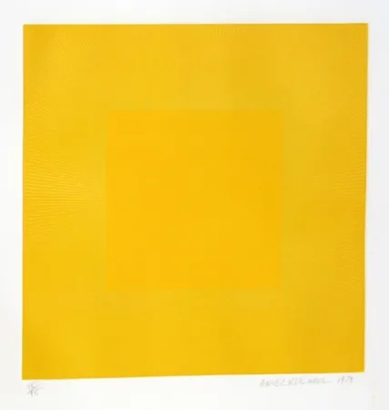 Aguafuerte Y Aguatinta Anuszkiewicz - Summer Suite (Yellow with Yellow)