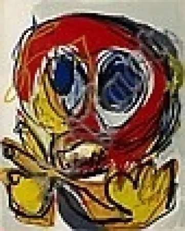 Litografía Appel - A Beast-Drawn Man