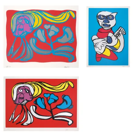 Múltiple Appel - A Group of 3 Screenprints