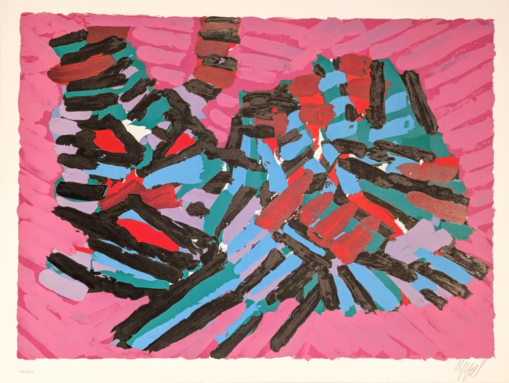 Litografía Appel - About a Cat 