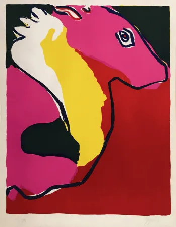 Litografía Appel - CHEVEL (HORSE)