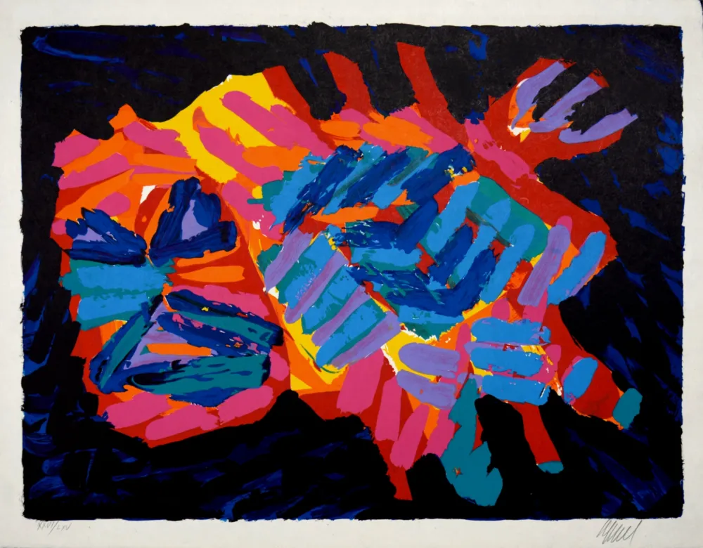 Litografía Appel - Devil Cat, 1978 - Hand-signed!