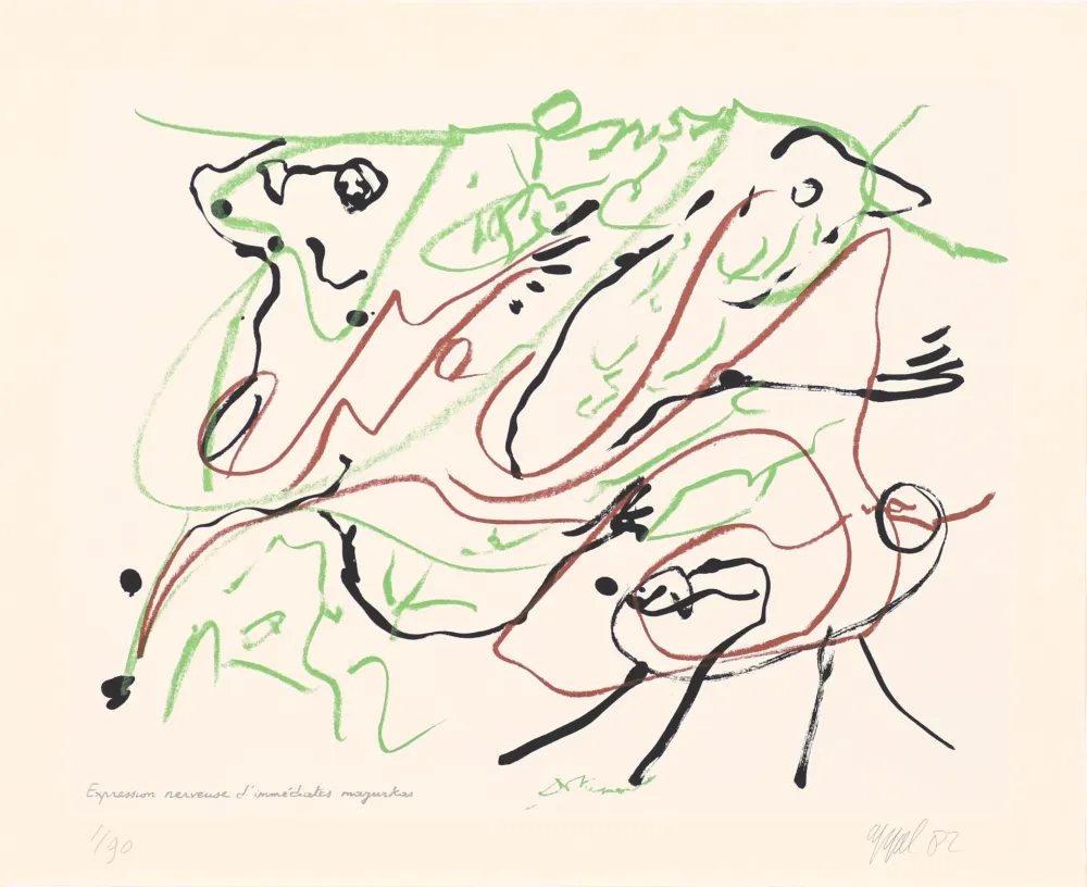 Serigrafía Appel - Duo 04 : Expression nerveuse