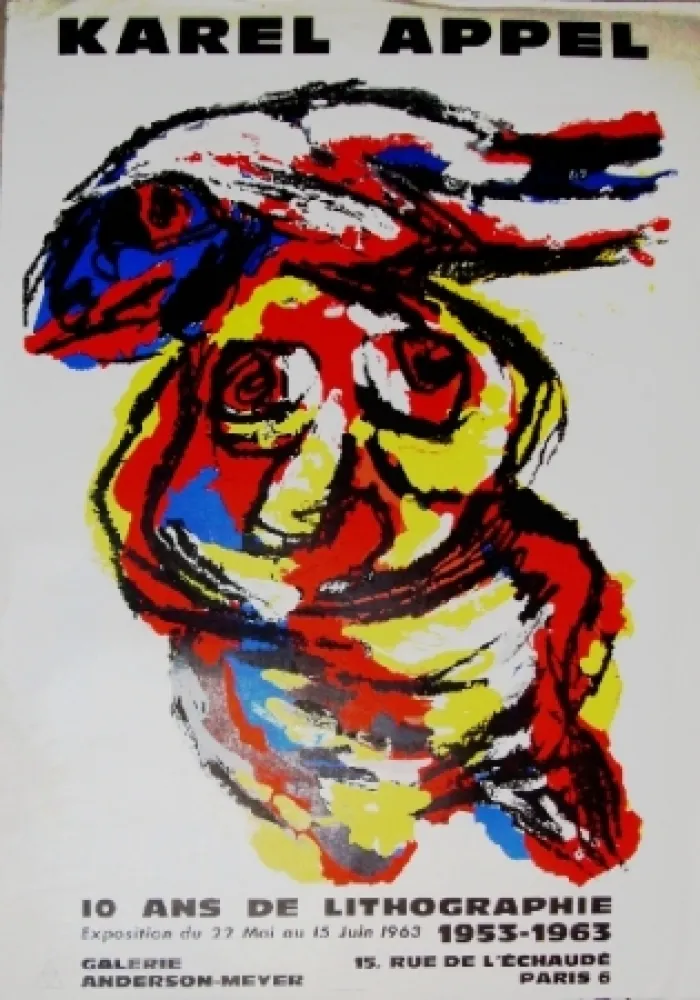 Cartel Appel - Exposition Louise Leiris