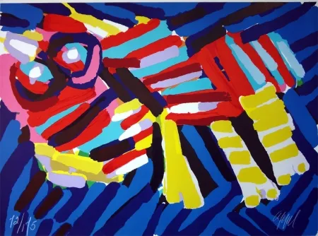 Litografía Appel - Head like an animal