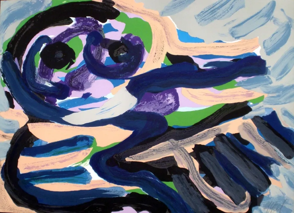 Litografía Appel - Sitting in the landscape 