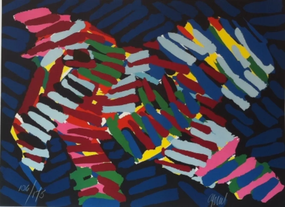 Litografía Appel - Tibetan bird