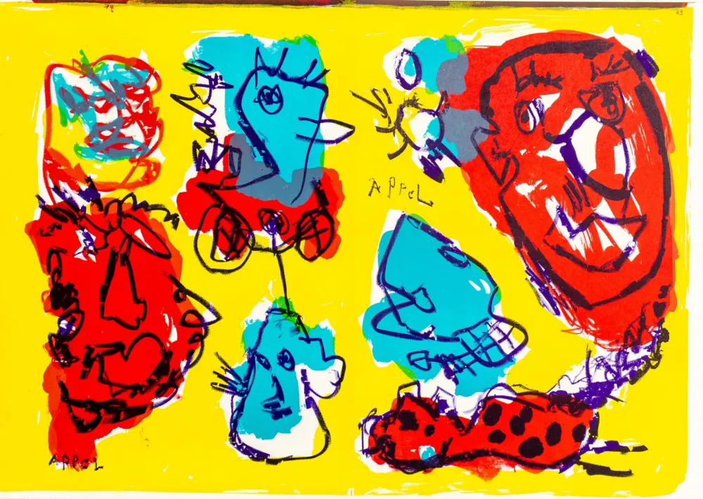 Litografía Appel - Untitled,