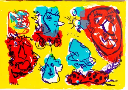 Litografía Appel - Untitled,