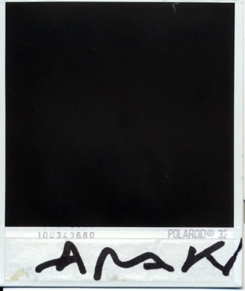 Fotografía Araki - Parte trasera de la polaroid