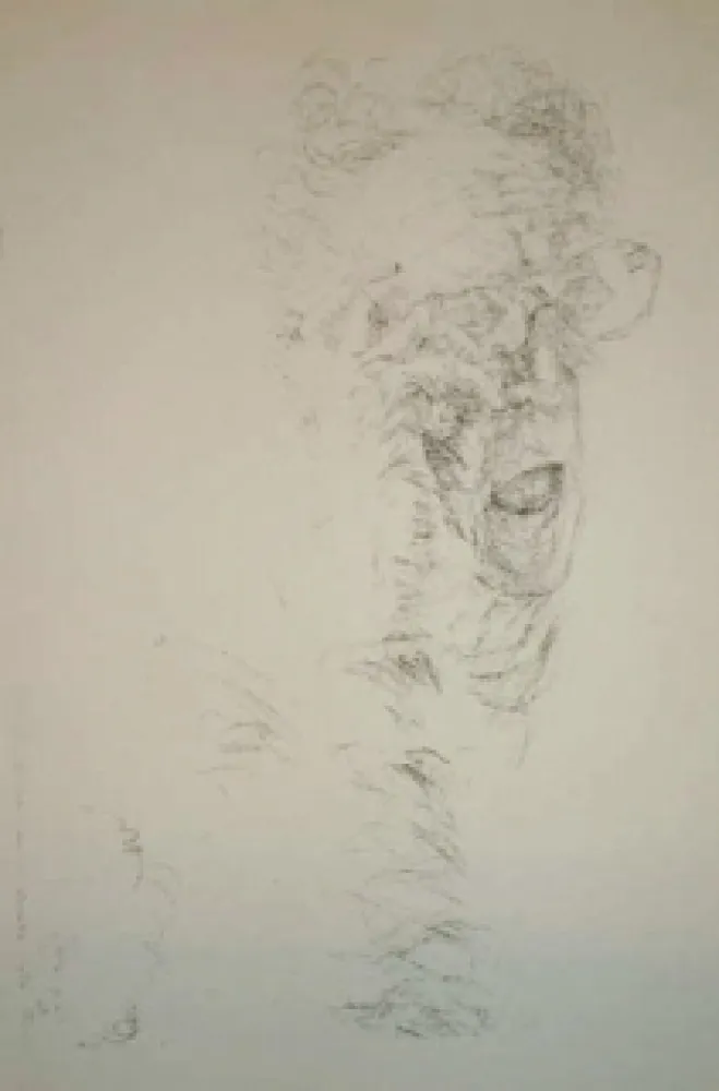 Litografía Arhika - Autoportrait