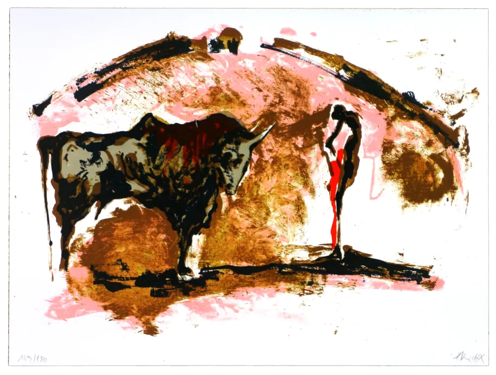 Litografía Arickx - La lidia d’Aricks 1