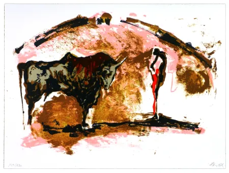 Litografía Arickx - La lidia d’Aricks 1