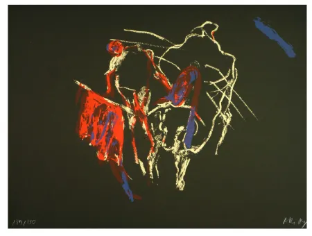 Litografía Arickx - La lidia d’Aricks 3