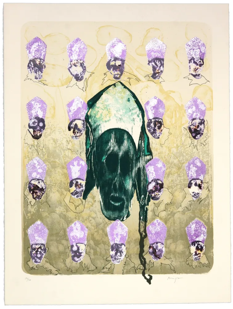 Litografía Aritza - Papa Verde