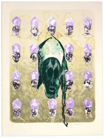 Litografía Aritza - Papa Verde