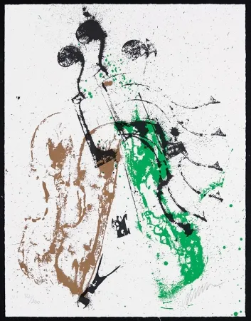 Serigrafía Arman - Accords à cordes II