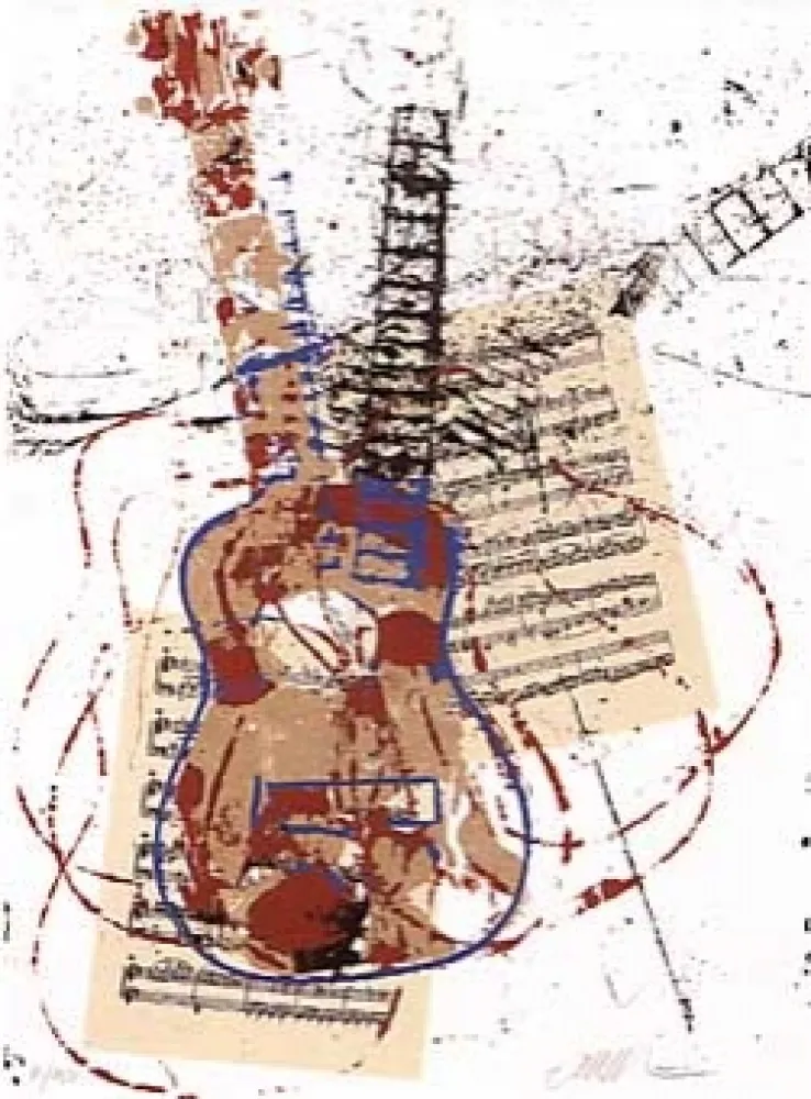 Serigrafía Arman - Allegro pour guitare