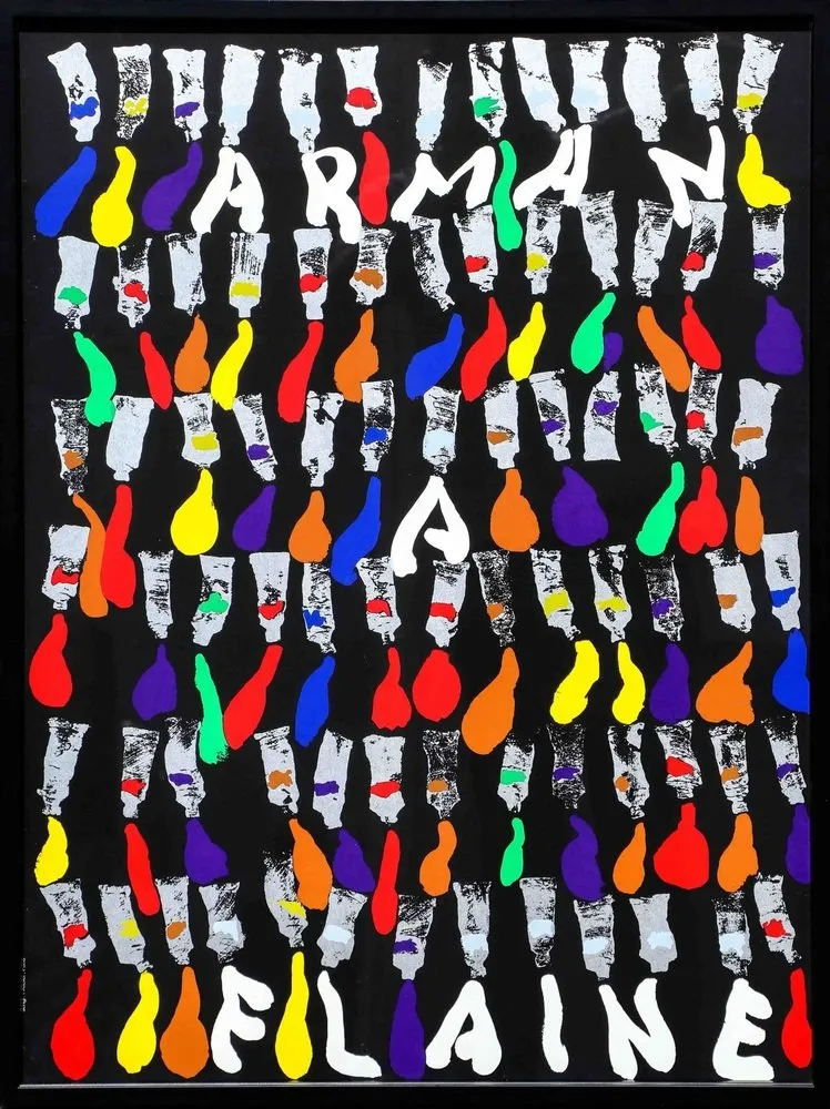 Serigrafía Arman - Arman a Flaine, 1981, Large Screenprint