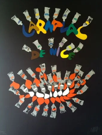 Litografía Arman - Carnaval de Nice