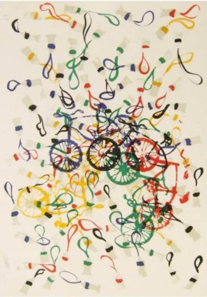 Litografía Arman - Composition